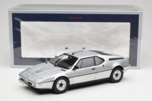 BMW M1 Srebrna Metalik Norev 1:18 183226 Kovina – slika 8 od 8
