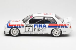 BMW M3 E30 #7 Fina J. Cecotto DTM 1992 AUTOart 1:18 89246 Kovina – slika 3 od 7