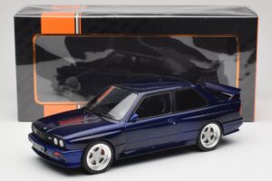 BMW M3 E30 Macau Blue IXO 1:18 18CMC122 Kovina – slika 6 od 6
