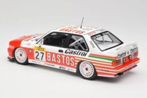 BMW M3 E30 #27 Bigazzi Team S. Soper / A. Hahne 4th Place 24 Hours of Spa 1990 Minichamps 1:18 155902027 Kovina – slika 5 od 6