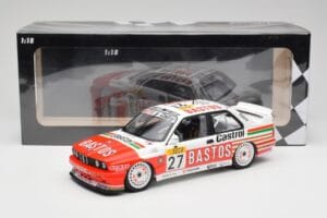 BMW M3 E30 #27 Bigazzi Team S. Soper / A. Hahne 4th Place 24 Hours of Spa 1990 Minichamps 1:18 155902027 Kovina – slika 6 od 6