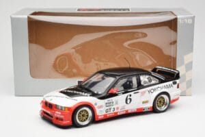 BMW M3 E36 GTR #0 B. Auberlen / M. Simo / P. Cunningham Daytona 24 Hours 1998 UT Models 1:18 39816 Kovina – slika 8 od 8