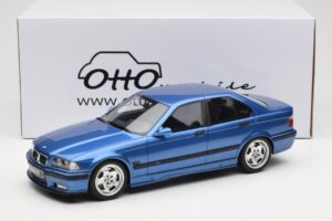 BMW M3 E36 Limuzina Modra Otto 1:18 OT1082 Smola – slika 6 od 6
