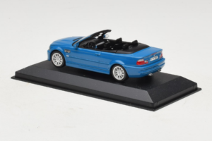 BMW M3 E46 Kabriolet Modra Minichamps 1:43 BMW015 Kovina – slika 3 od 4
