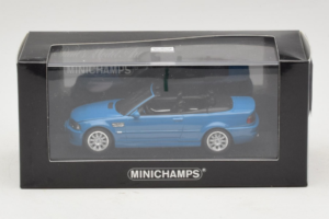 BMW M3 E46 Kabriolet Modra Minichamps 1:43 BMW015 Kovina – slika 4 od 4