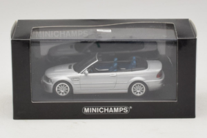 BMW M3 E46 Kabriolet Srebrna Minichamps 1:43 80420024430-R1 Kovina – slika 4 od 5