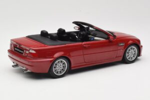 BMW M3 E46 Kabriolet Rdeč Kyosho 1:18 08505R Kovina – slika 3 od 8