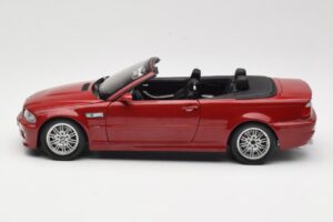 BMW M3 E46 Kabriolet Rdeč Kyosho 1:18 08505R Kovina – slika 4 od 8