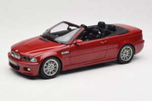 BMW M3 E46 Kabriolet Rdeč Kyosho 1:18 08505R Kovina