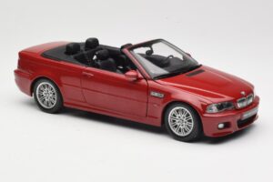 BMW M3 E46 Kabriolet Rdeč Kyosho 1:18 08505R Kovina – slika 6 od 8