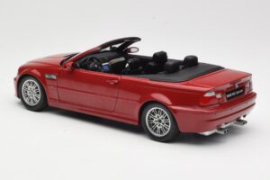 BMW M3 E46 Kabriolet Rdeč Kyosho 1:18 08505R Kovina – slika 7 od 8