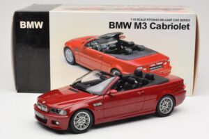 BMW M3 E46 Kabriolet Rdeč Kyosho 1:18 08505R Kovina – slika 8 od 8