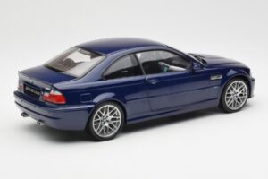 BMW M3 E46 Moder Kyosho 1:18 08503BL Kovina – slika 3 od 8