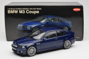 BMW M3 E46 Moder Kyosho 1:18 08503BL Kovina – slika 8 od 8