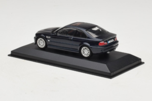BMW M3 E46 Temno Moder Minichamps 1:43 80420009763-R1 Kovina – slika 3 od 4