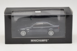 BMW M3 E46 Temno Moder Minichamps 1:43 80420009763-R1 Kovina – slika 4 od 4