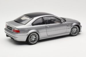 BMW M3 E46 CSL Srebrna Kyosho 1:18 08506S Kovina – slika 3 od 8