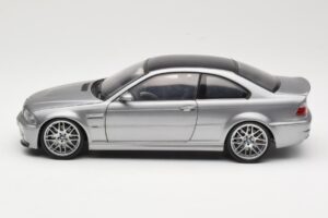 BMW M3 E46 CSL Srebrna Kyosho 1:18 08506S Kovina – slika 4 od 8