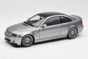 BMW M3 E46 CSL Srebrna Kyosho 1:18 08506S Kovina