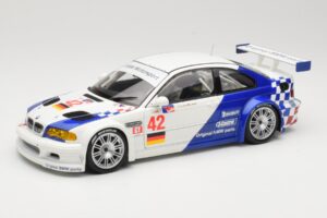 BMW M3 E46 GTR #42 J. Muller / J.J. Lehto ALMS 2001 Minichamps 1:18 80430139183 Kovina