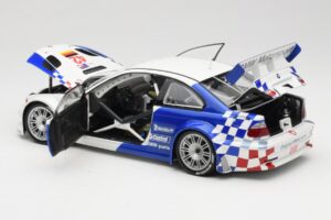 BMW M3 E46 GTR #42 J. Lehto / P. Ekblom ALMS 2001 Minichamps 1:18 100012142 Kovina – slika 5 od 8
