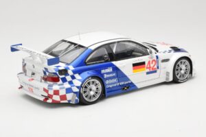 BMW M3 E46 GTR #42 J. Lehto / J. Muller ELMS 2001 Minichamps 1:18 100012192 Kovina – slika 3 od 8