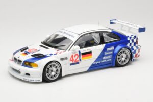 BMW M3 E46 GTR #42 J. Lehto / J. Muller ELMS 2001 Minichamps 1:18 100012192 Kovina