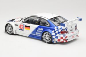BMW M3 E46 GTR #42 J. Lehto / J. Muller ELMS 2001 Minichamps 1:18 100012192 Kovina – slika 7 od 8