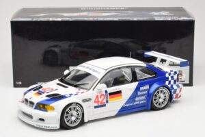 BMW M3 E46 GTR #42 J. Lehto / J. Muller ELMS 2001 Minichamps 1:18 100012192 Kovina – slika 8 od 8