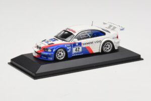 BMW M3 E46 GTR #42 P. Muller / J. Muller / H-J. Stuck / P. Lamy ADAC 24h Nurburgring 2004 Minichamps 1:43 BMW001 Kovina – slika 2 od 4