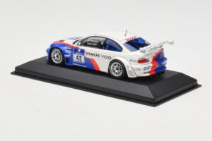 BMW M3 E46 GTR #42 P. Muller / J. Muller / H-J. Stuck / P. Lamy ADAC 24h Nurburgring 2004 Minichamps 1:43 BMW001 Kovina – slika 3 od 4