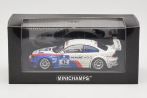 BMW M3 E46 GTR #42 P. Muller / J. Muller / H-J. Stuck / P. Lamy ADAC 24h Nurburgring 2004 Minichamps 1:43 BMW001 Kovina – slika 4 od 4