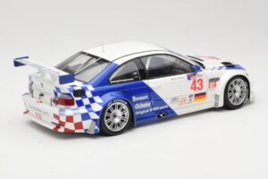 BMW M3 E46 GTR #43 D. Muller ALMS 2001 Minichamps 1:18 100012143 Kovina – slika 3 od 8