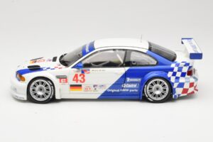 BMW M3 E46 GTR #43 D. Muller ALMS 2001 Minichamps 1:18 100012143 Kovina – slika 4 od 8