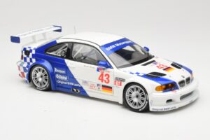 BMW M3 E46 GTR #43 D. Muller ALMS 2001 Minichamps 1:18 100012143 Kovina – slika 6 od 8