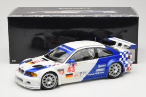 BMW M3 E46 GTR #43 D. Muller ALMS 2001 Minichamps 1:18 100012143 Kovina – slika 8 od 8