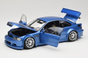 BMW M3 E46 GTR Street Modra Minichamps 1:18 80430302540 Kovina – slika 2 od 8
