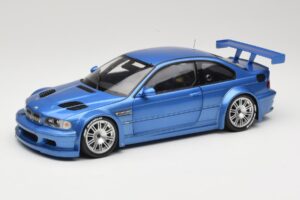 BMW M3 E46 GTR Street Modra Minichamps 1:18 80430302540 Kovina