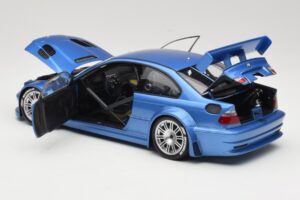 BMW M3 E46 GTR Street Modra Minichamps 1:18 80430302540 Kovina – slika 5 od 8