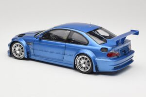 BMW M3 E46 GTR Street Modra Minichamps 1:18 80430302540 Kovina – slika 7 od 8