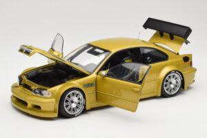 BMW M3 E46 GTR Street Phoenix Yellow Minichamps 1:18 80430309444 Kovina – slika 2 od 8