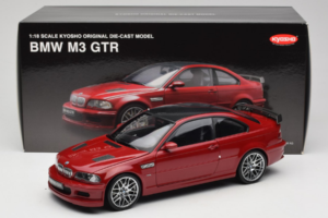 BMW M3 E46 GTR Street Rdeč Kyosho 1:18 08507R Kovina – slika 8 od 8