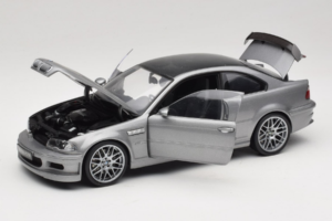 BMW M3 E46 GTR Street Srebrno Siv Kyosho 1:18 08507S Kovina – slika 2 od 8