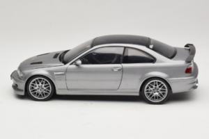 BMW M3 E46 GTR Street Srebrno Siv Kyosho 1:18 08507S Kovina – slika 4 od 8