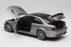 BMW M3 E46 GTR Street Srebrno Siv Kyosho 1:18 08507S Kovina – slika 5 od 8