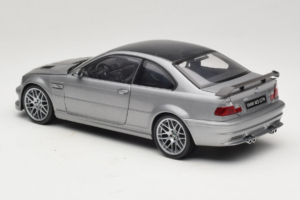 BMW M3 E46 GTR Street Srebrno Siv Kyosho 1:18 08507S Kovina – slika 7 od 8