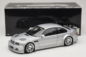 BMW M3 E46 GTR Street Srebrna Minichamps 1:18 100012100 Kovina – slika 8 od 8