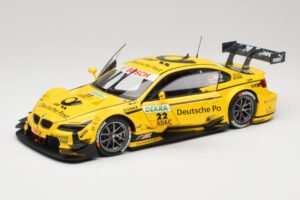 BMW M3 E92 #22 T. Glock BMW Team MTEK DTM 2013 Minichamps 1:18 100132222 Kovina – slika 2 od 8