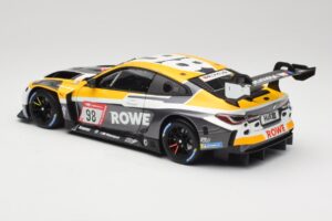 BMW M4 GT3 #98 M. Wittmann / S. van der Linde Rowe Racing ADAC 24h Nurburgring 2023 Minichamps 1:18 113232098 Kovina – slika 7 od 8