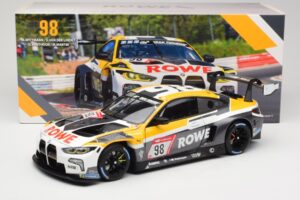BMW M4 GT3 #98 M. Wittmann / S. van der Linde Rowe Racing ADAC 24h Nurburgring 2023 Minichamps 1:18 113232098 Kovina – slika 8 od 8